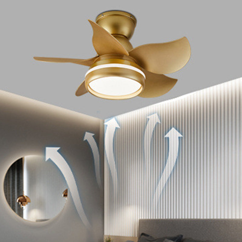 AeroBloom LED Deckenventilator | Skandinavisches Design | Rundes Blütenmuster | Dimmbares Licht | Perfekt für Wohnzimmer