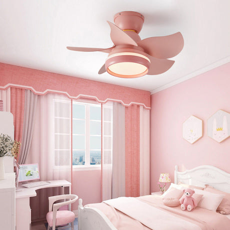AeroBloom LED Deckenventilator | Skandinavisches Design | Rundes Blütenmuster | Dimmbares Licht | Perfekt für Wohnzimmer