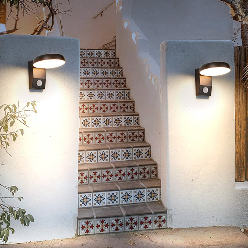 LumaWave LED Wandleuchte | Wasserdicht | Minimalistisches Design | Bewegungsmelder | Für Außenbereich