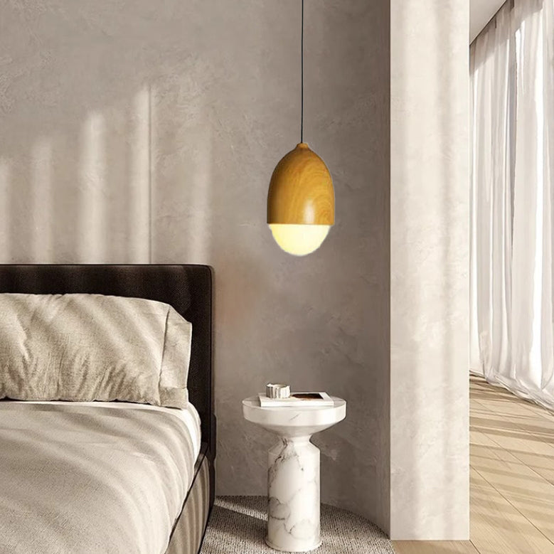 GlowNut Beige Globe Pendelleuchte | Modernes Design | Energieeffizient | Wohn- und Essbereich | Stilvolle Beleuchtung