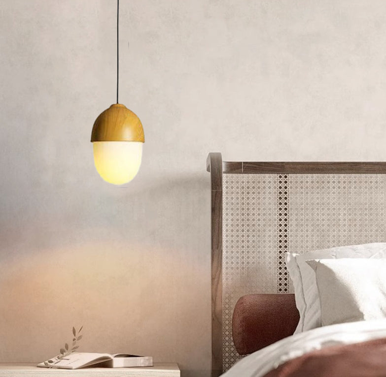 GlowNut Beige Globe Pendelleuchte | Modernes Design | Energieeffizient | Wohn- und Essbereich | Stilvolle Beleuchtung