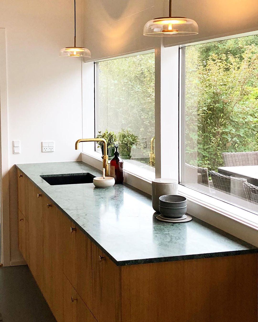 LunaVibe Messing Pendelleuchte | Moderne Hängelampe | Dimmbares Licht | Zeitloses Design