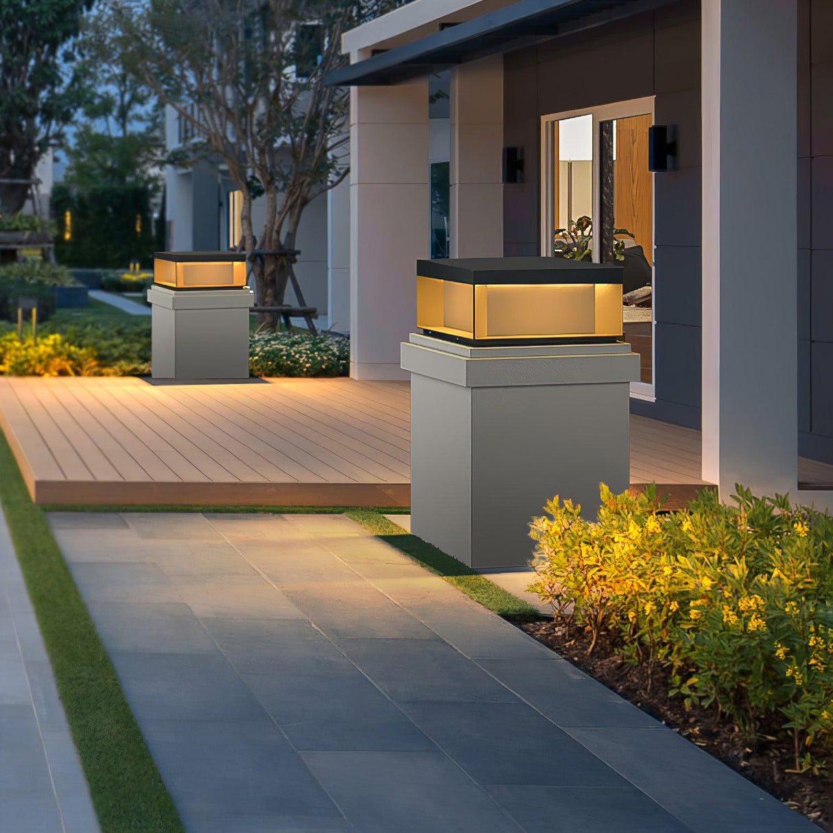 SolaraPost Solar Außenpfostenleuchte | LED Gartenbeleuchtung | Energieeffizient | Wasserdicht | Dekorative Außenbeleuchtung für Garten & Terrasse