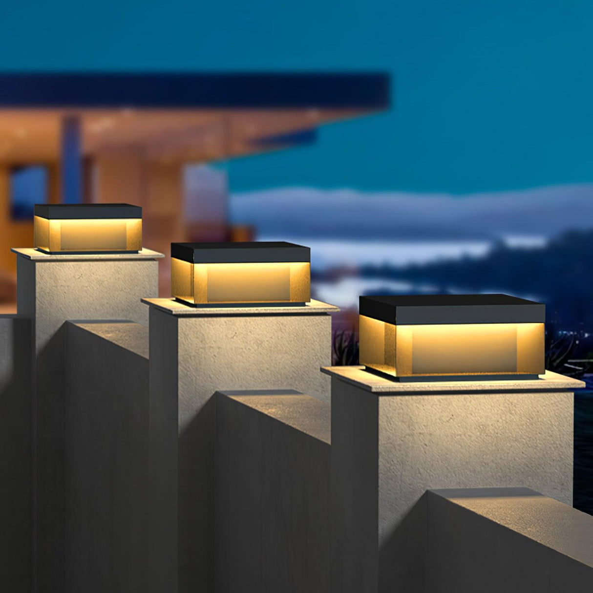 SolaraPost Solar Außenpfostenleuchte | LED Gartenbeleuchtung | Energieeffizient | Wasserdicht | Dekorative Außenbeleuchtung für Garten & Terrasse