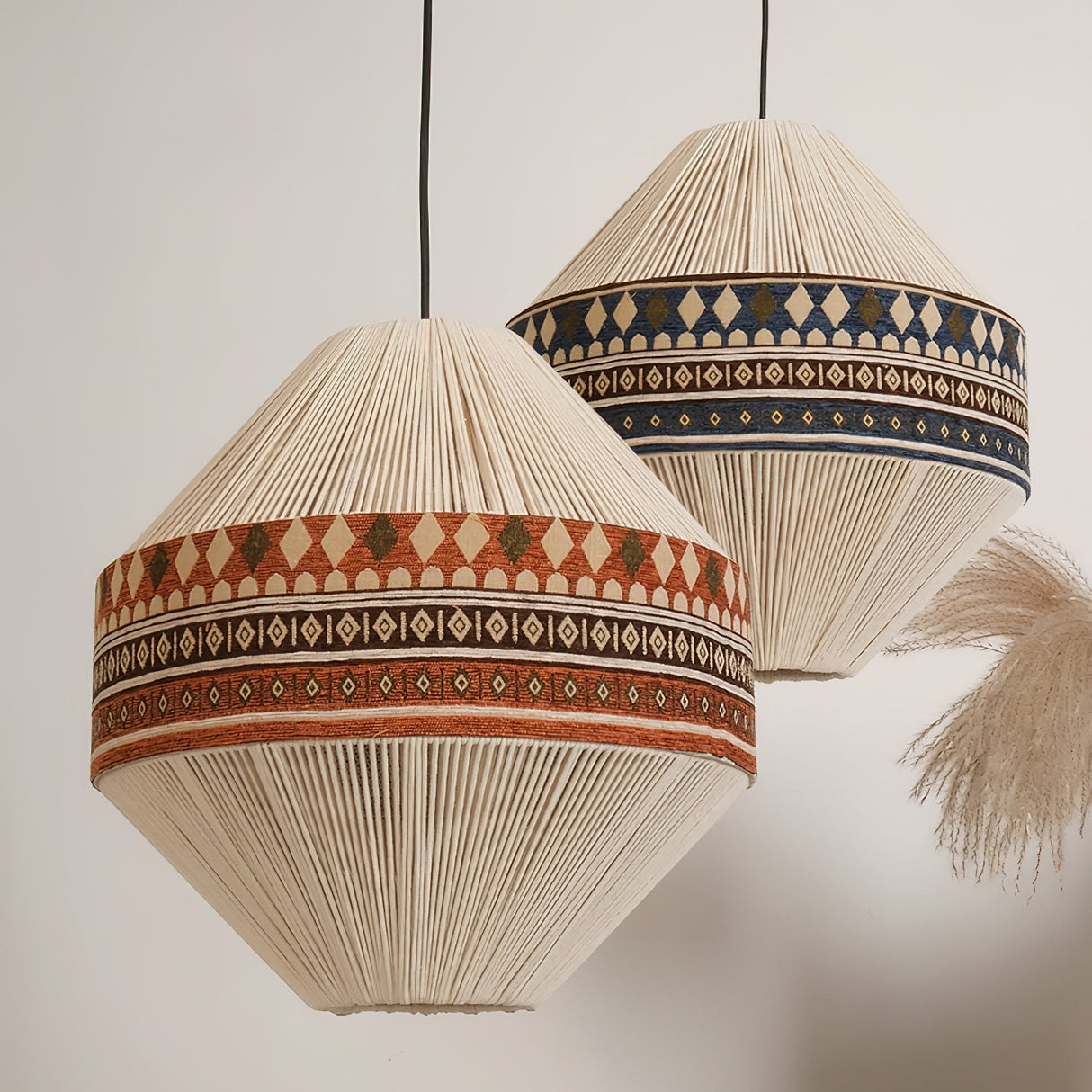 FringeLuxe Bohemian Pendelleuchte | Handgefertigte Quastenlampe | Warmes Ambiente | Stilvolle Beleuchtung