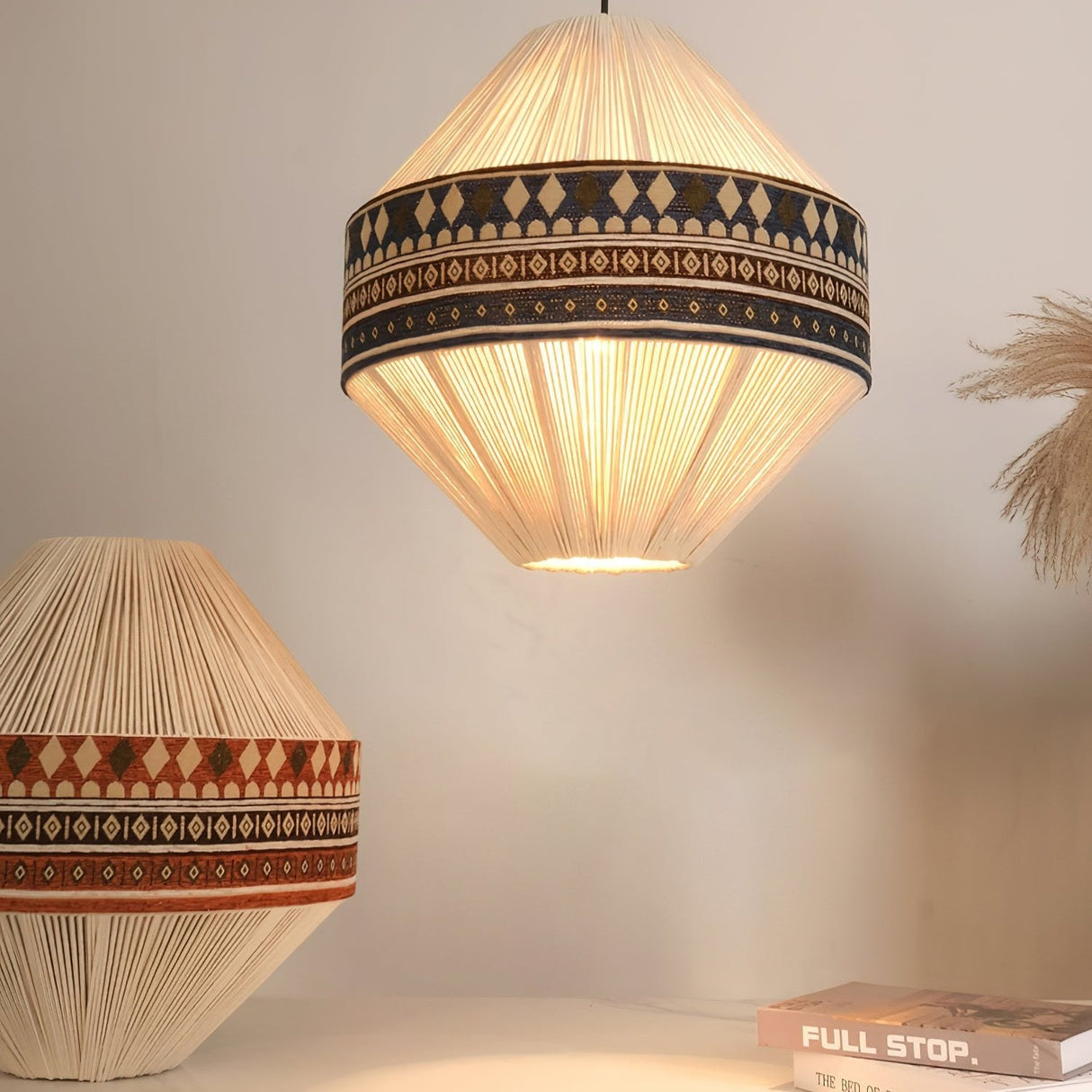 FringeLuxe Bohemian Pendelleuchte | Handgefertigte Quastenlampe | Warmes Ambiente | Stilvolle Beleuchtung