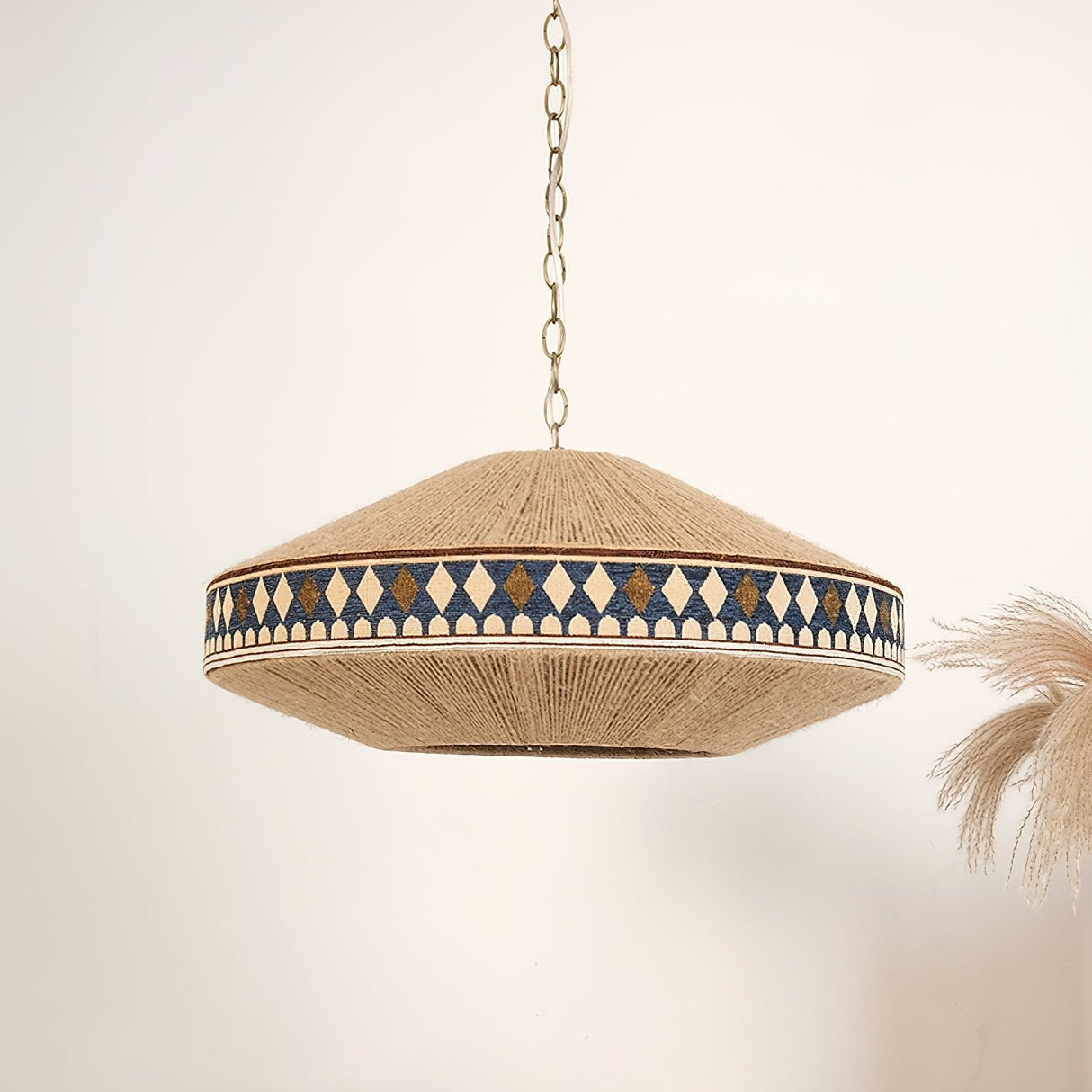 FringeLuxe Bohemian Pendelleuchte | Handgefertigte Quastenlampe | Warmes Ambiente | Stilvolle Beleuchtung