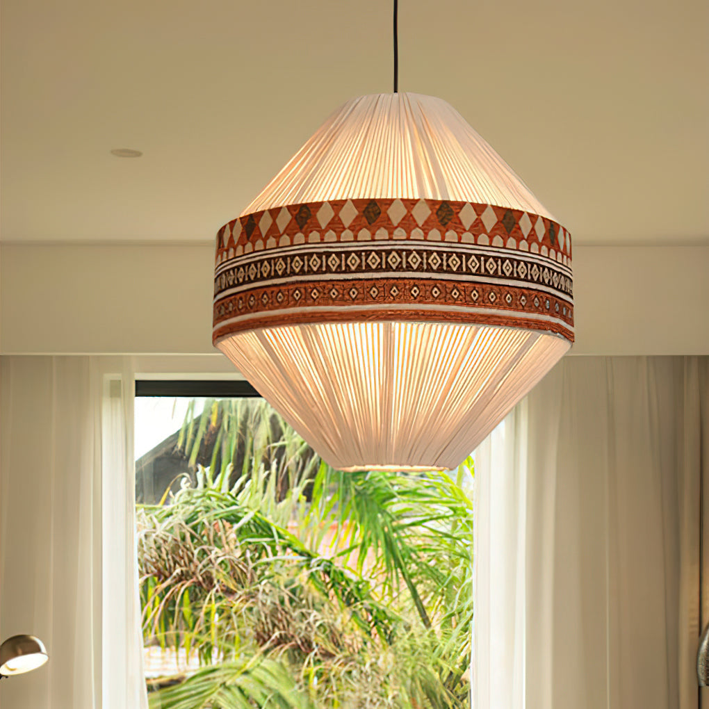 FringeLuxe Bohemian Pendelleuchte | Handgefertigte Quastenlampe | Warmes Ambiente | Stilvolle Beleuchtung