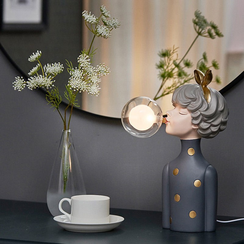 GlowMuse Dekorative LED Tischlampe | Stimmungslicht | Ambientelicht | Kunstvolle Deko für Zuhause