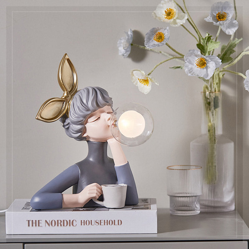 GlowMuse Dekorative LED Tischlampe | Stimmungslicht | Ambientelicht | Kunstvolle Deko für Zuhause