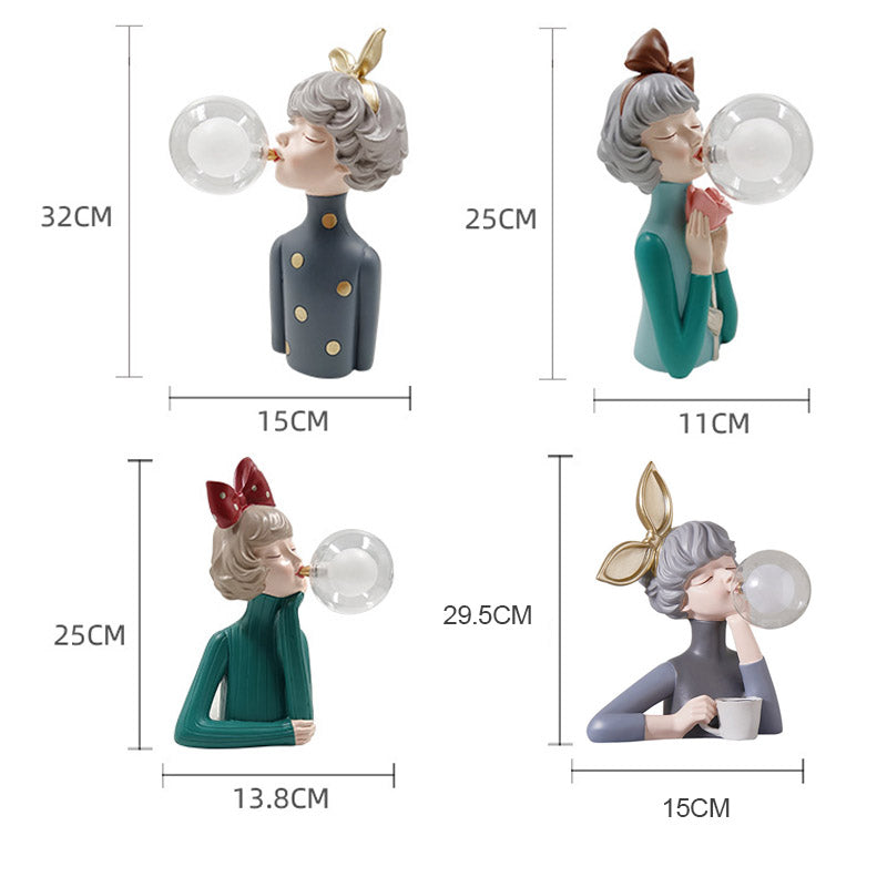 GlowMuse Dekorative LED Tischlampe | Stimmungslicht | Ambientelicht | Kunstvolle Deko für Zuhause