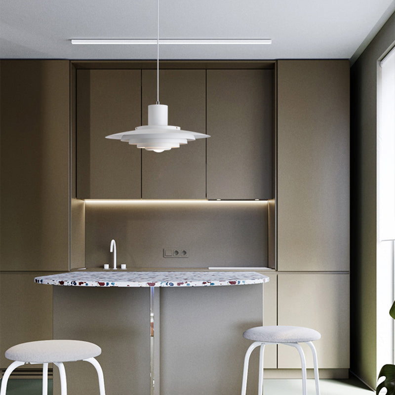 Nordura Aluminium Pendelleuchte | Moderne Hängelampe im nordischen Design | Verstellbare Höhenoptionen | Elegante Wohnbeleuchtung