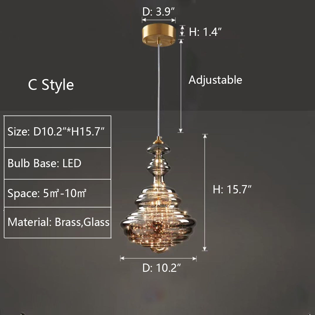 StarLuxe Moderne Graue Glas-Sternenhimmel Pendelleuchte | Dimmbar | Elegante Beleuchtung für Wohn- und Esszimmer