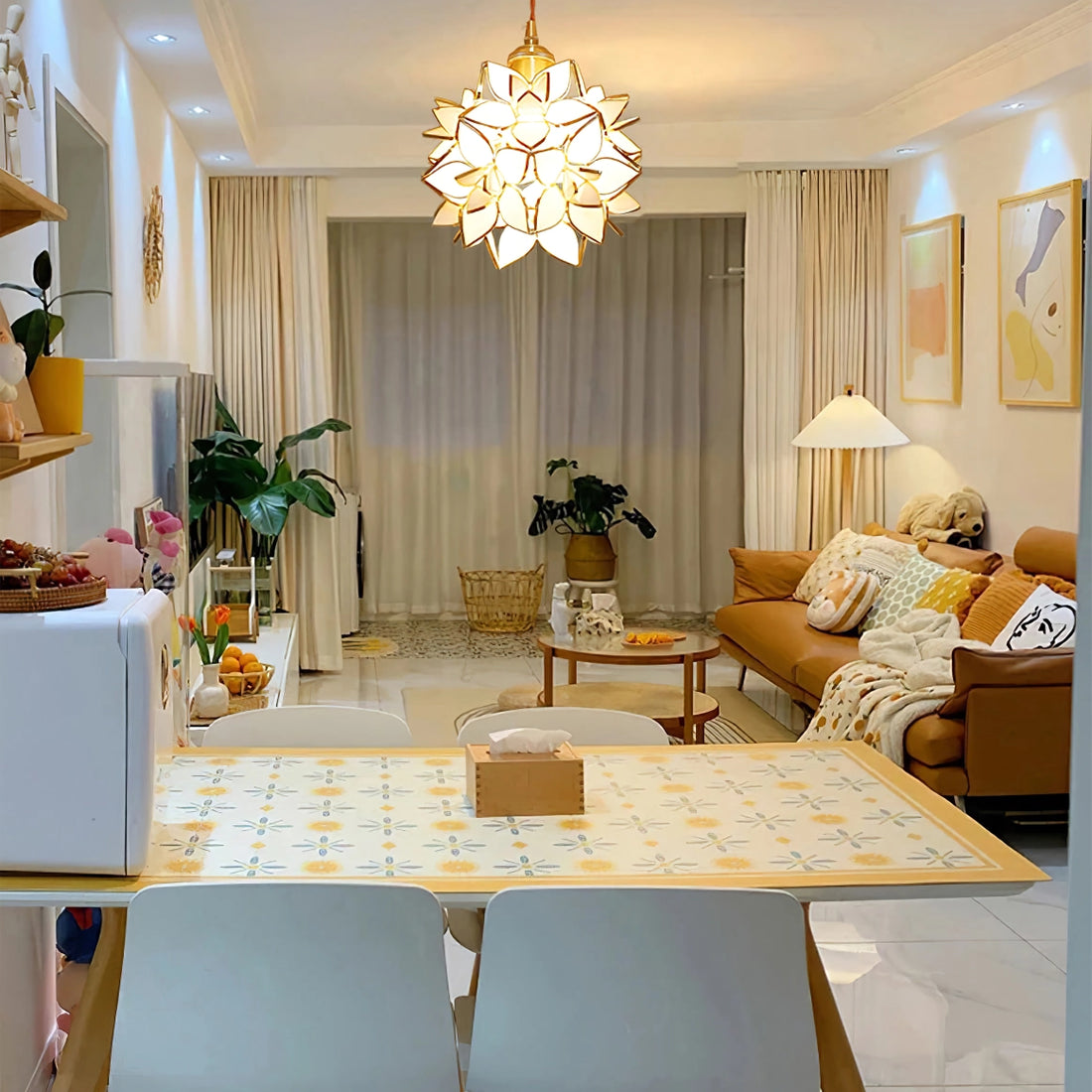 Zefira Industrial LED Pendelleuchte | Modernes Design | Hängelampe | Deckenleuchte für Wohnzimmer und Esszimmer