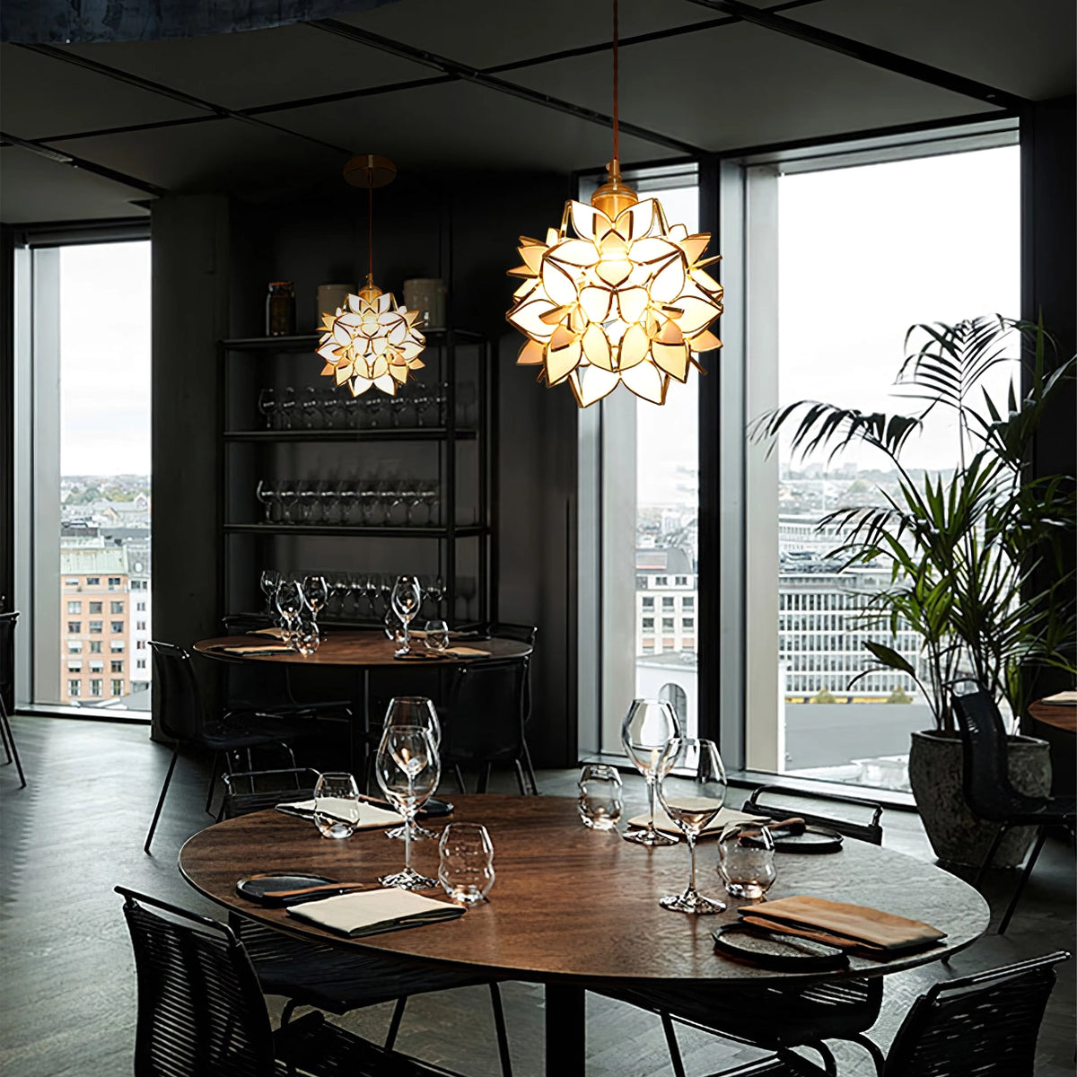 Zefira Industrial LED Pendelleuchte | Modernes Design | Hängelampe | Deckenleuchte für Wohnzimmer und Esszimmer