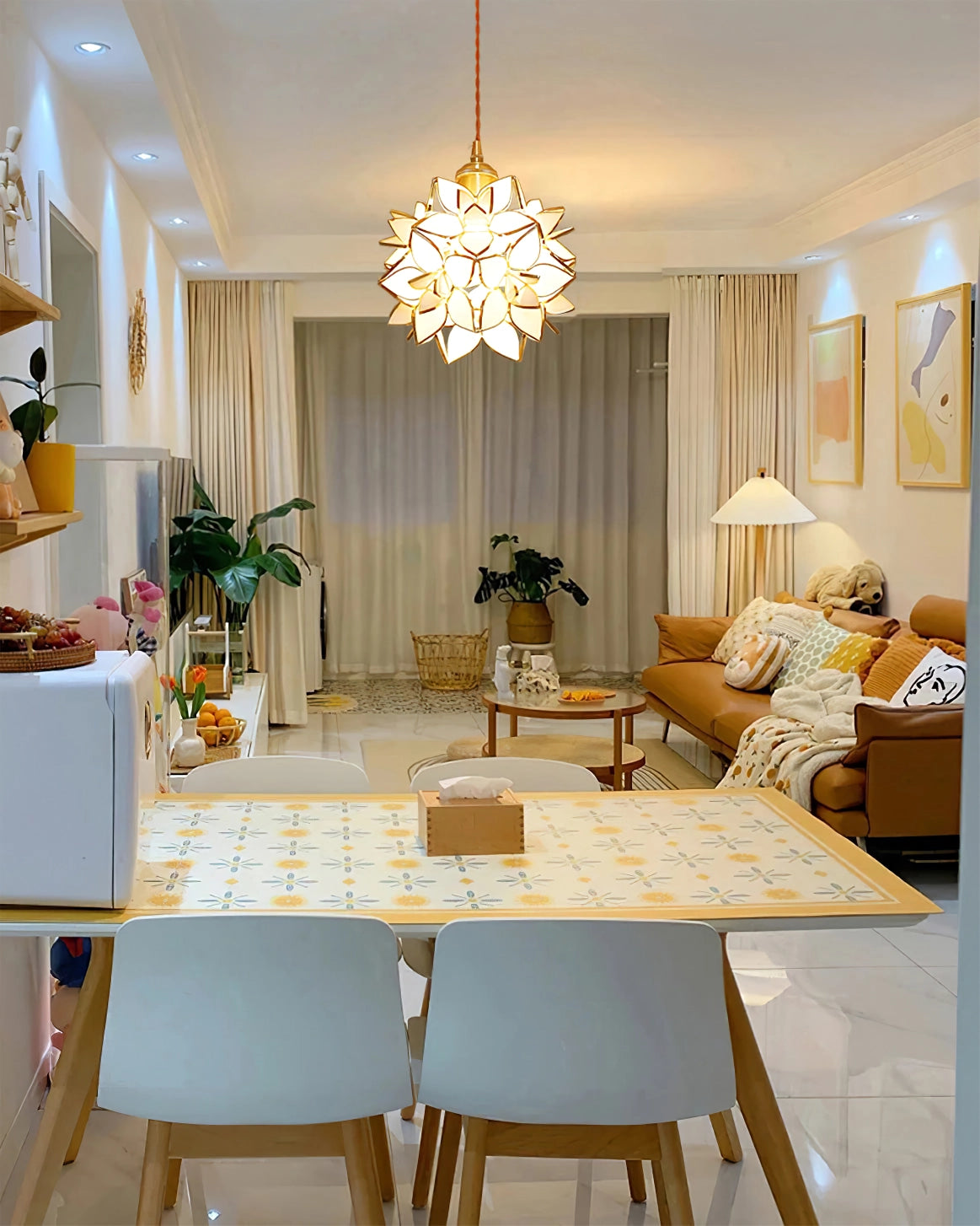 Zefira Industrial LED Pendelleuchte | Modernes Design | Hängelampe | Deckenleuchte für Wohnzimmer und Esszimmer