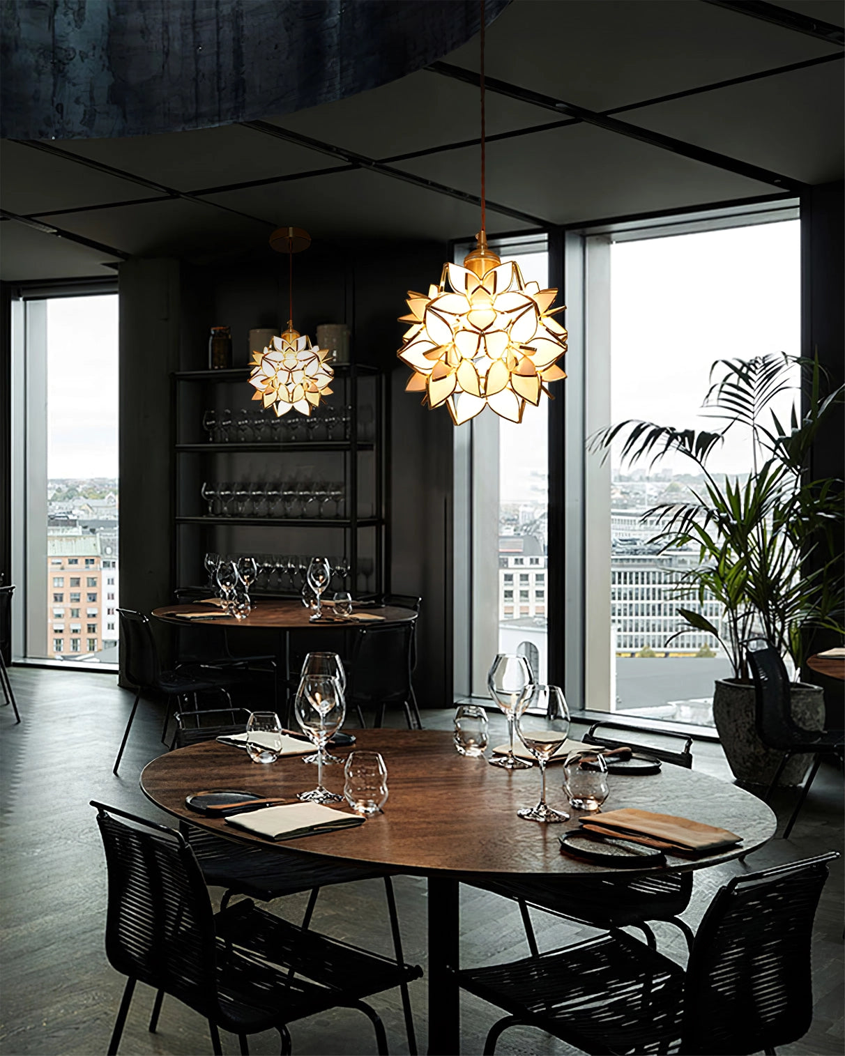 Zefira Industrial LED Pendelleuchte | Modernes Design | Hängelampe | Deckenleuchte für Wohnzimmer und Esszimmer