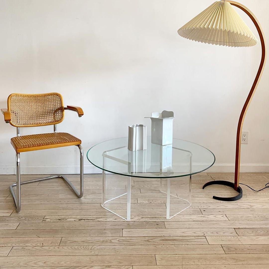 LunaArch Stehleuchte im Caprani Design | LED Beleuchtung | Modernes Holz-Look | Elegante Wohnraum-Deko