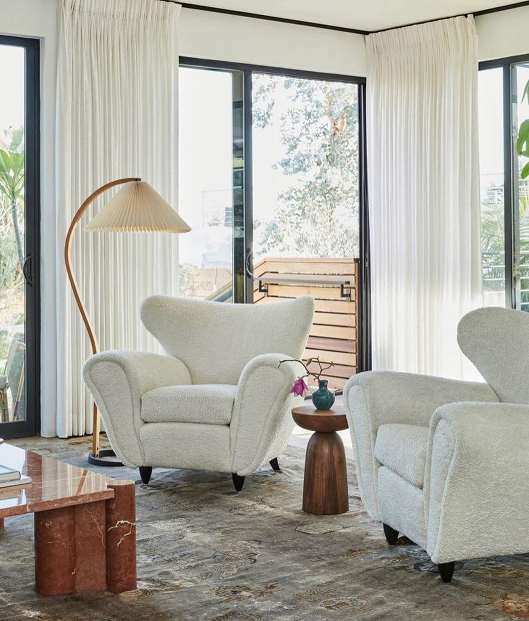 LunaArch Stehleuchte im Caprani Design | LED Beleuchtung | Modernes Holz-Look | Elegante Wohnraum-Deko