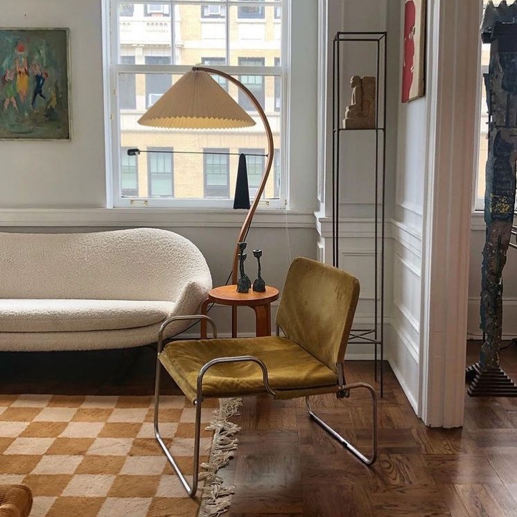 LunaArch Stehleuchte im Caprani Design | LED Beleuchtung | Modernes Holz-Look | Elegante Wohnraum-Deko