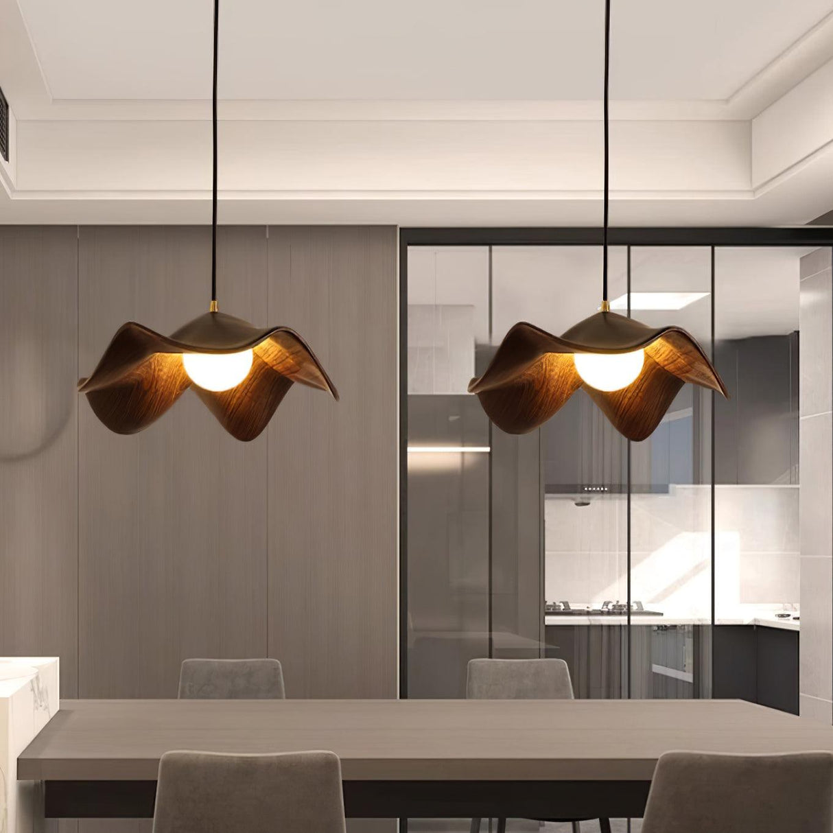AuraLum Pendelleuchte im modernen Design | Elegante Deckenlampe | Wohnraumbeleuchtung
