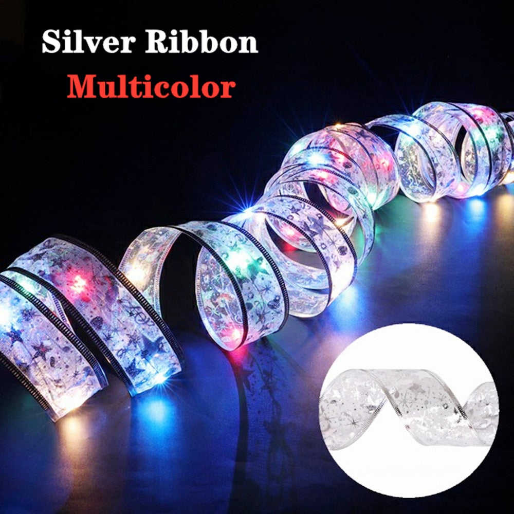 LumiRibbon Weihnachtsband Feenlicht | Weihnachtsdekoration | DIY Lichterband | Deko für Zuhause | 2023 Weihnachten Dekor