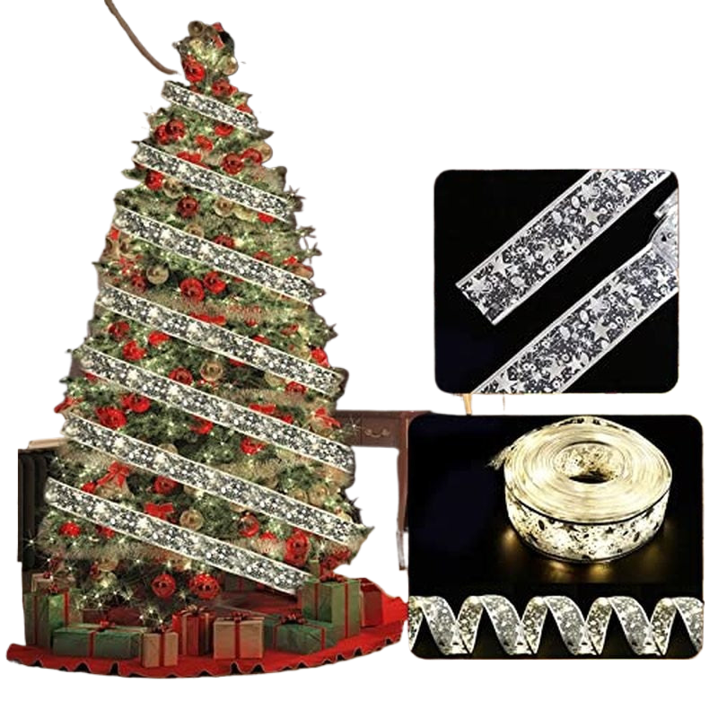 LumiRibbon Weihnachtsband Feenlicht | Weihnachtsdekoration | DIY Lichterband | Deko für Zuhause | 2023 Weihnachten Dekor