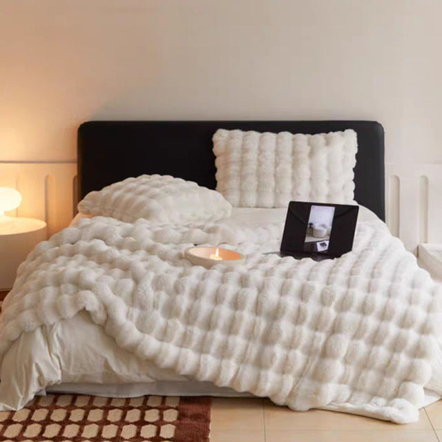 LumiCozy Superweiche Felldecke | Luxuriöse Kuscheldecke | Kunstfell | Dekorativ & Bequem | Perfekt für Wohnzimmer & Schlafzimmer
