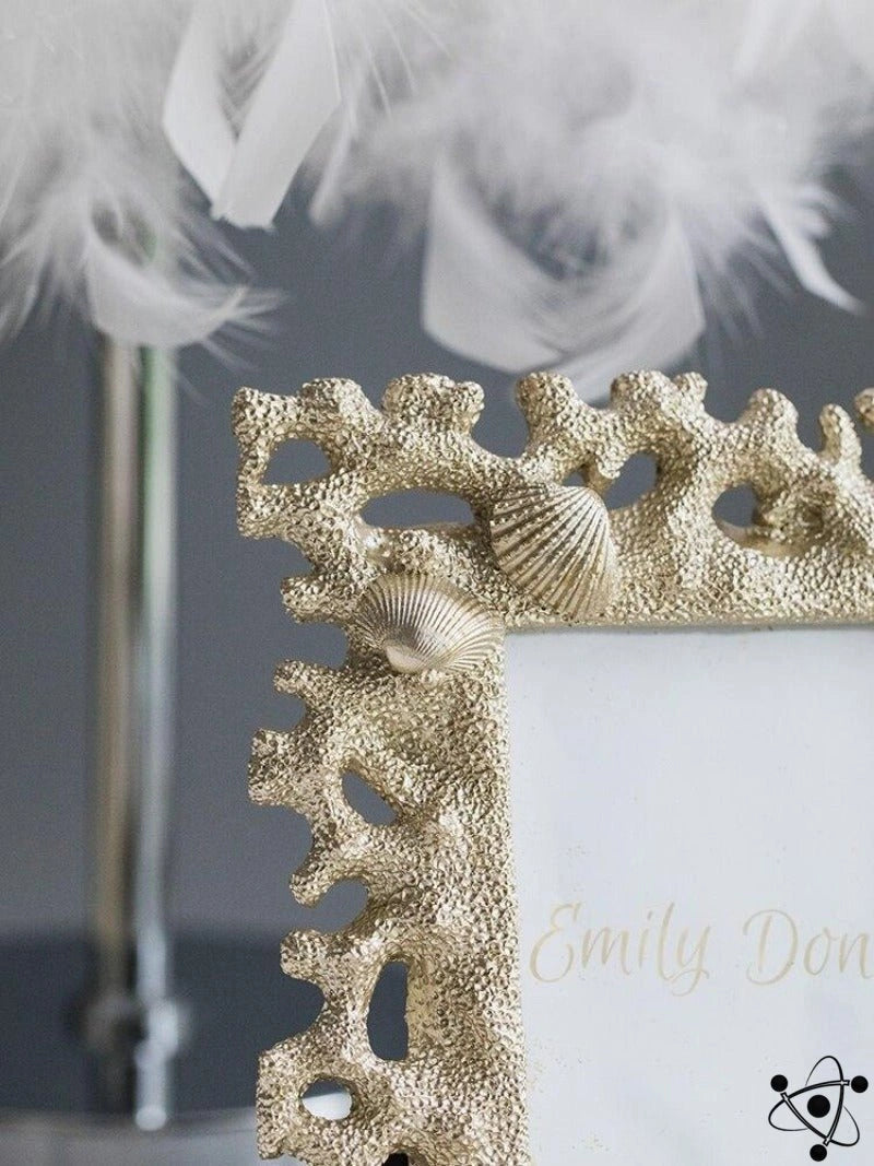 CoralFrame Elegance Fotorahmen | Handgefertigt | Dekorativer Korallenrahmen | Für Zuhause & Büro