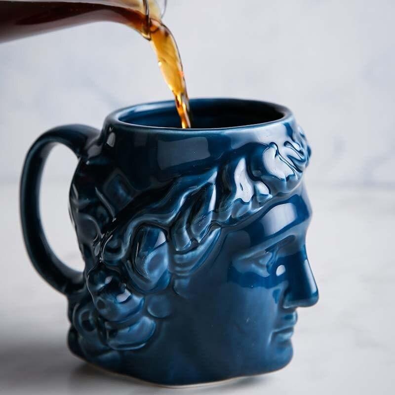 ArtMug David’s Skull Keramiktasse | Einzigartiges Design | Porzellan & Keramik | Dekoration und Funktion