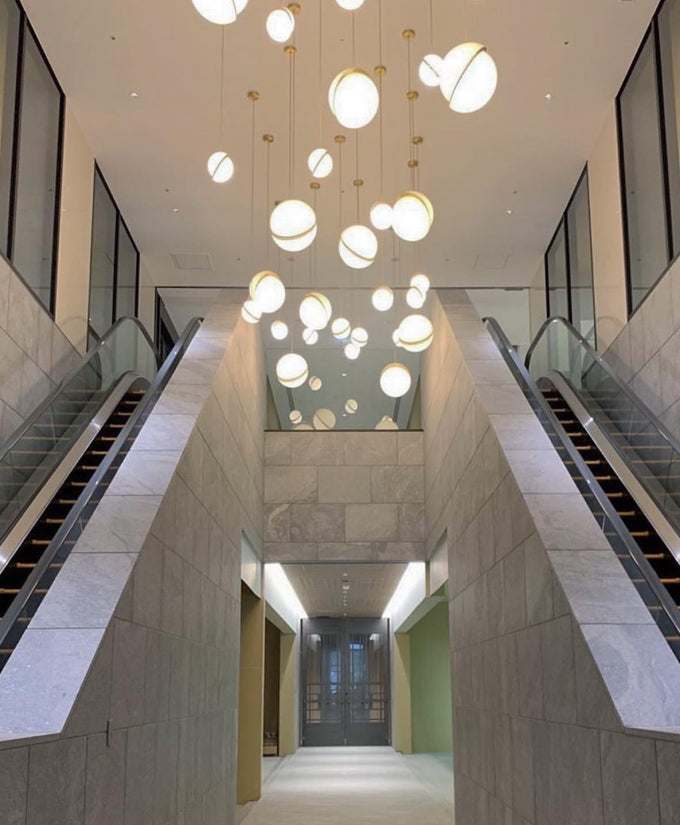 Cresnova Mondsichel Pendelleuchte | Mondförmiges Design | Stimmungsvolle Beleuchtung für Zuhause