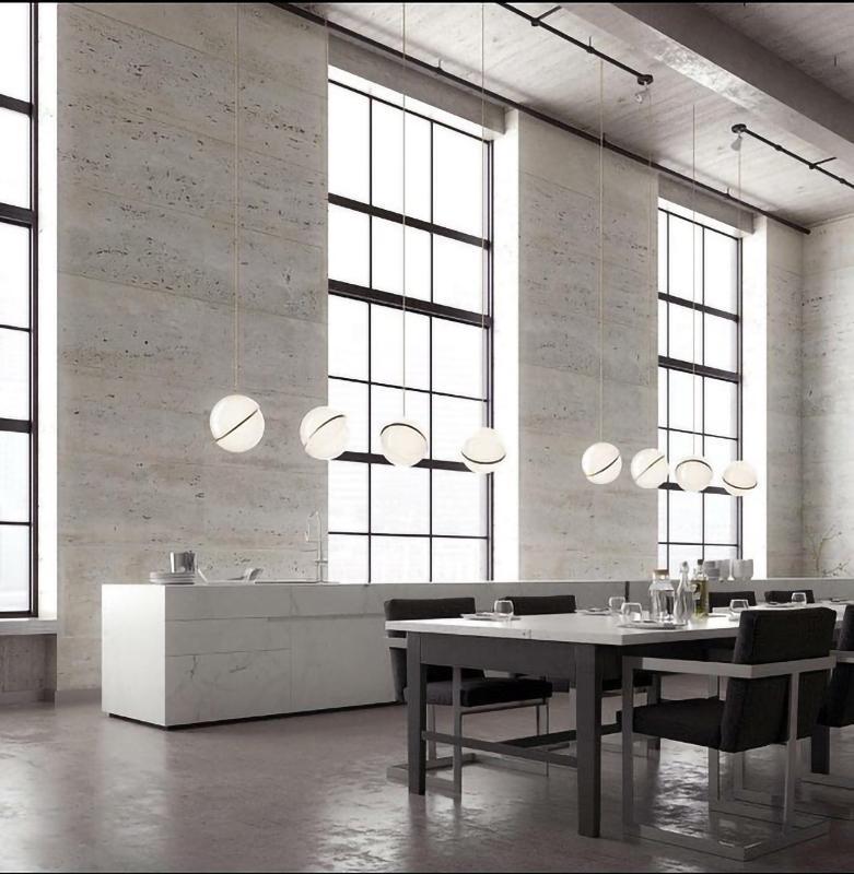 Cresnova Mondsichel Pendelleuchte | Mondförmiges Design | Stimmungsvolle Beleuchtung für Zuhause