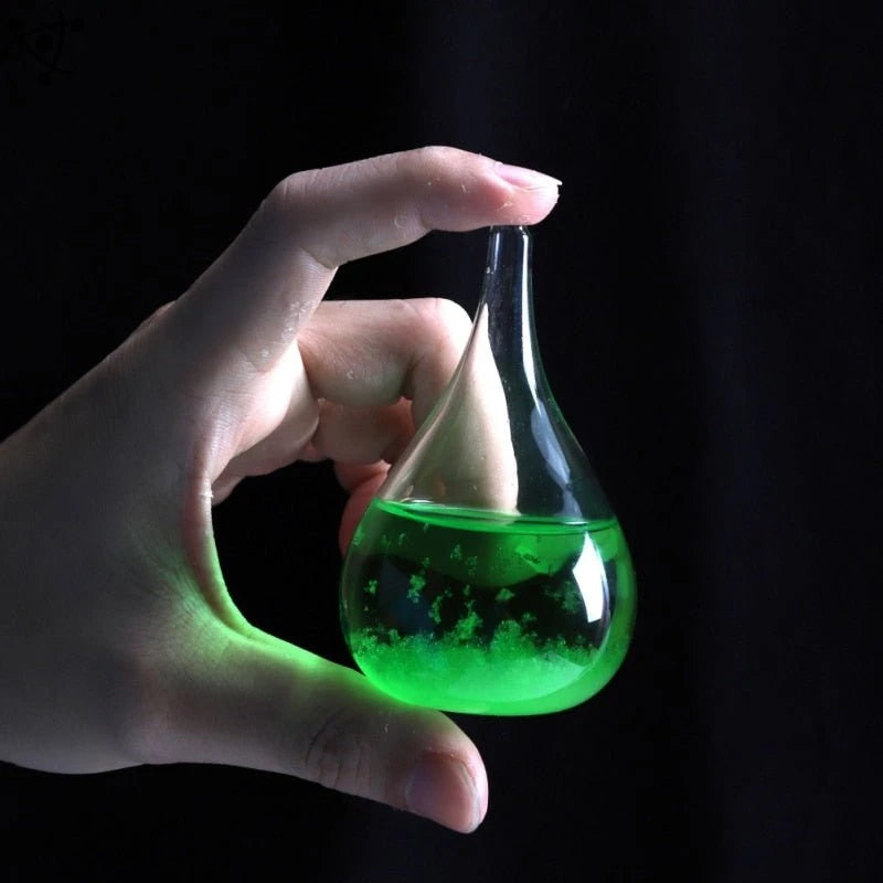 WeatherDrop Sturmglas Tropfenform | Stilvolle Wetteranzeige | Dekoration & Geschenk