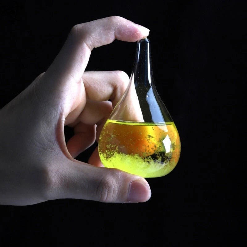 WeatherDrop Sturmglas Tropfenform | Stilvolle Wetteranzeige | Dekoration & Geschenk