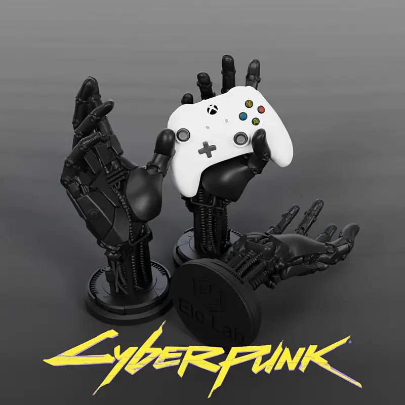 CyberGrip Sci-Fi Controller Halterung | Gaming Zubehör | Cyberpunk Design | Praktischer Controller Stand