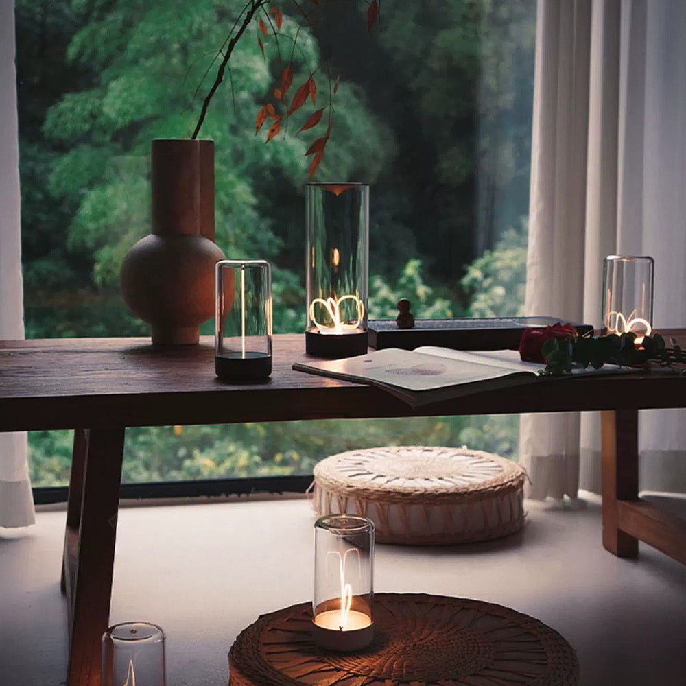 NanoLum Magnetische Mini-Tischlampe | Modernes Design | Kabellos | Stimmungslicht | Perfekte Deko für Zuhause