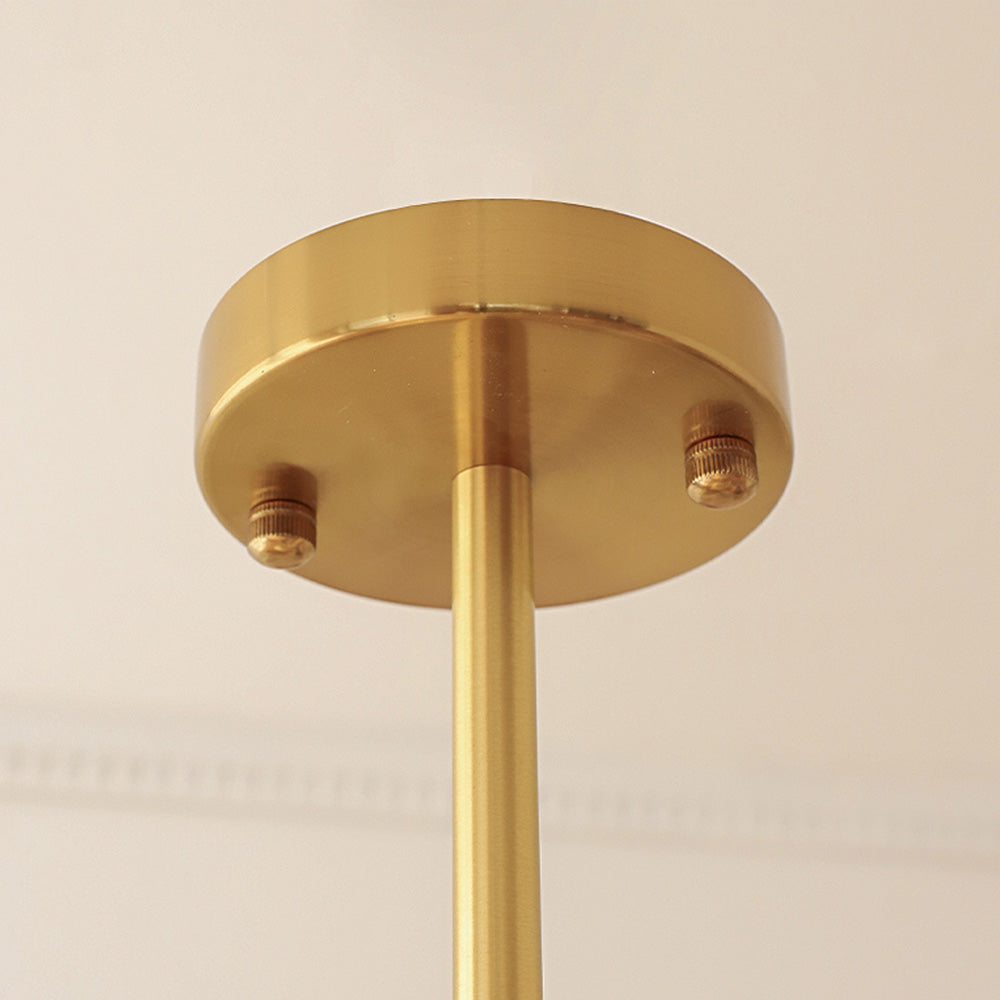 GlacioLux Bauhaus Stil Pendelleuchte | Cremegelbes Glas | Vintage Design | Deckenleuchte für Wohnzimmer & Esszimmer | Stilvolle Beleuchtung für Zuhause