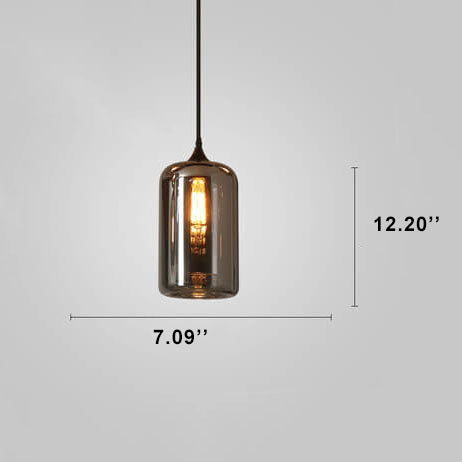 SmokeLume Glas Pendelleuchte | Modernes Design | Rauchgraues Glas | LED Beleuchtung | Perfekt für Zuhause