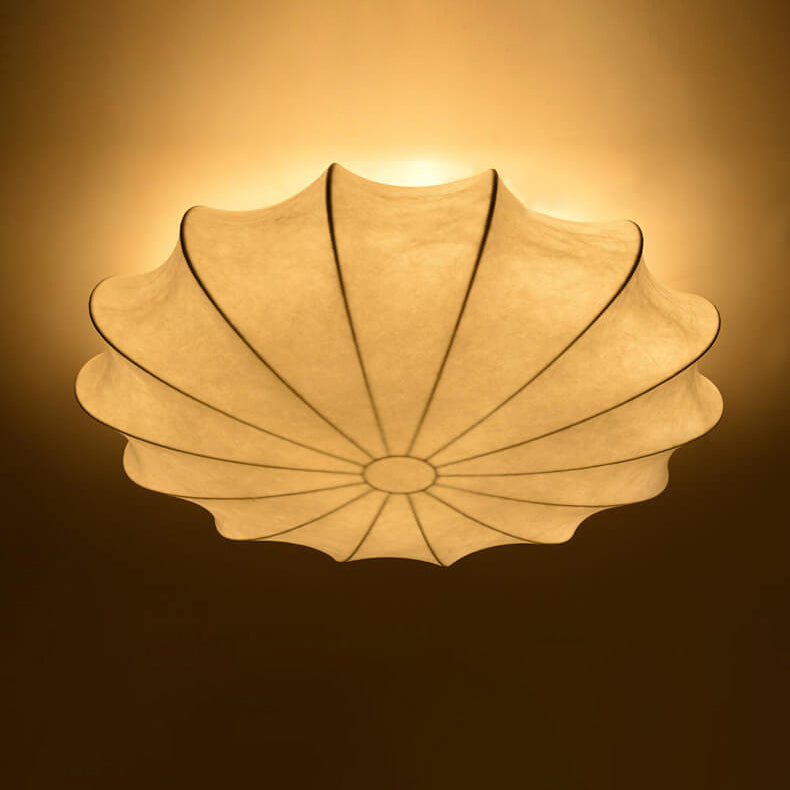 LumoNova Minimalistische Runde Deckenleuchte | Faux-Seide Design | 1/3/5 Licht | Skandinavischer Stil