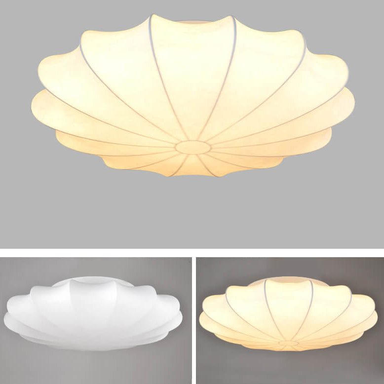 LumoNova Minimalistische Runde Deckenleuchte | Faux-Seide Design | 1/3/5 Licht | Skandinavischer Stil