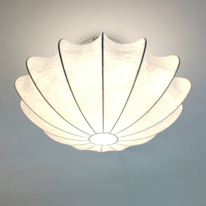 LumoNova Minimalistische Runde Deckenleuchte | Faux-Seide Design | 1/3/5 Licht | Skandinavischer Stil