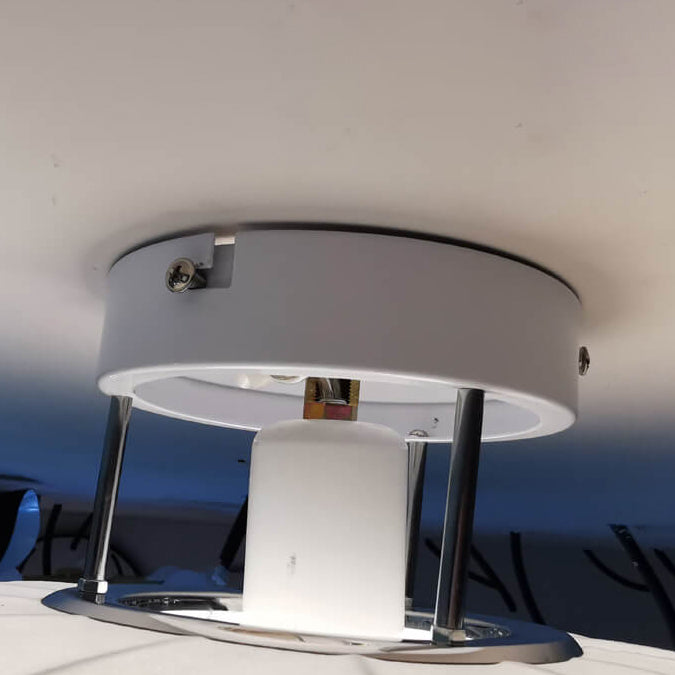 LumoNova Minimalistische Runde Deckenleuchte | Faux-Seide Design | 1/3/5 Licht | Skandinavischer Stil