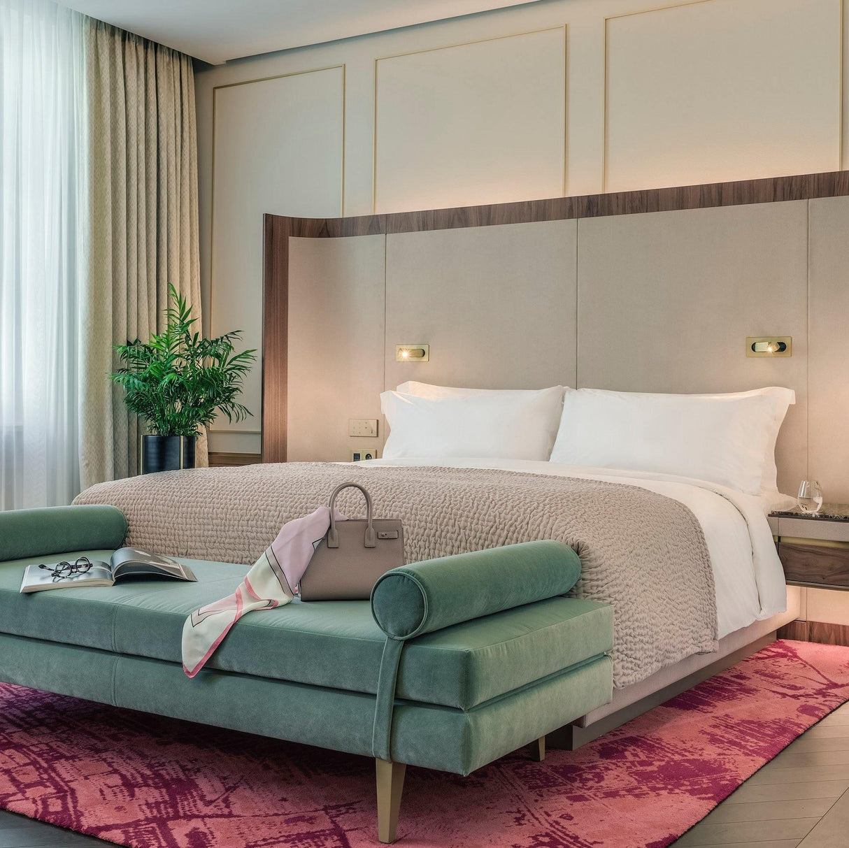 GlowEdge Moderne LED Nachttisch-Leselampe | Minimalistisches Design | Dimmbares Leselicht | Energieeffiziente Beleuchtung