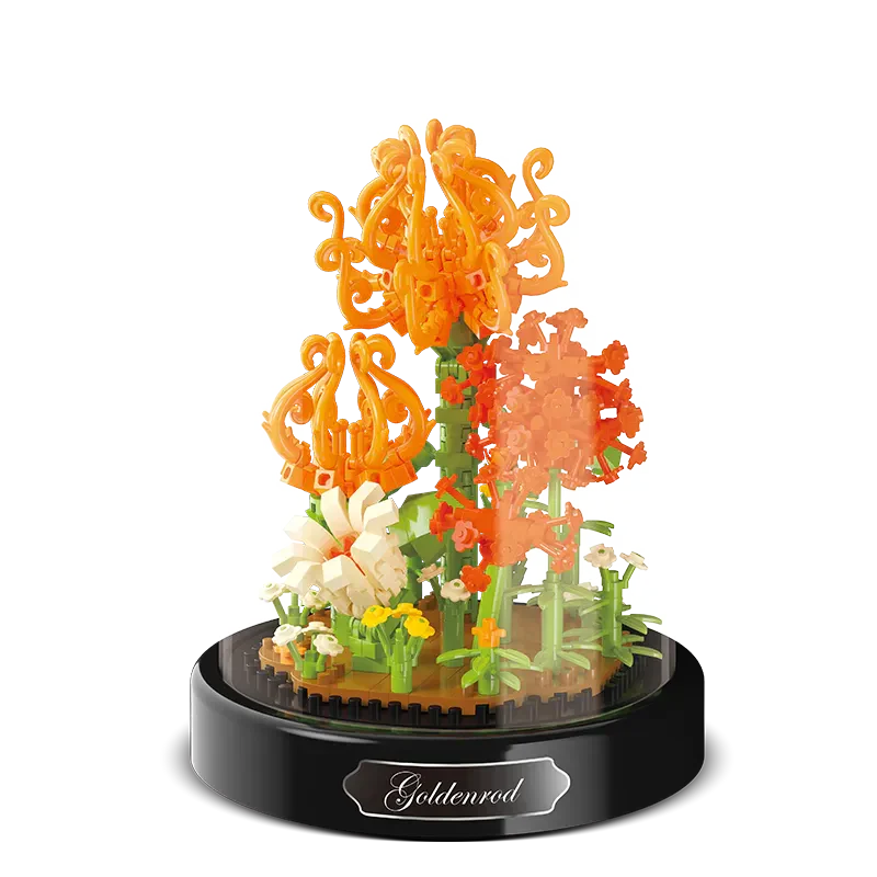 BloomBrick DIY Mikro Blumen Bausteine | Mini Ziegel Puzzle | Heimdekoration & Geschenkidee für Kinder