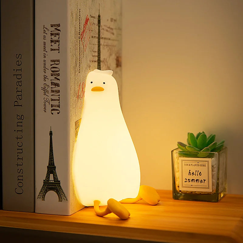 QuackyGlow LED Enten-Stimmungslicht | Lustige Nachtlampe | LED-Deko für Zuhause & Kinderzimmer