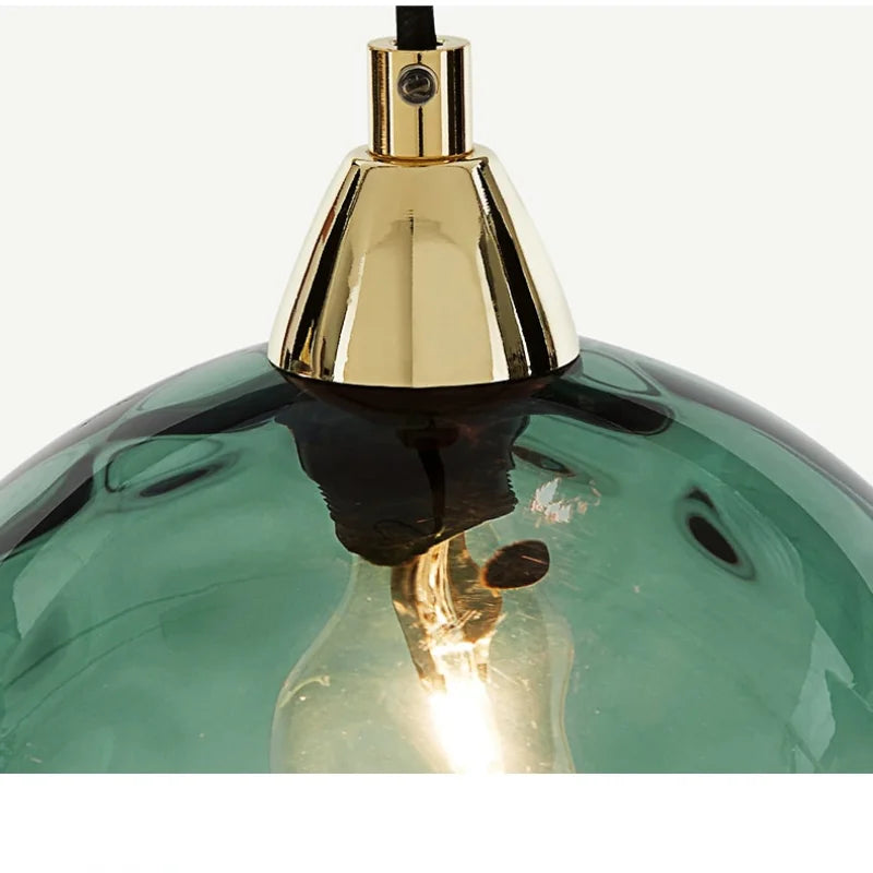 HelderBol Hängelampe aus Glas | Modernes Design | Farbige Beleuchtung für Zuhause