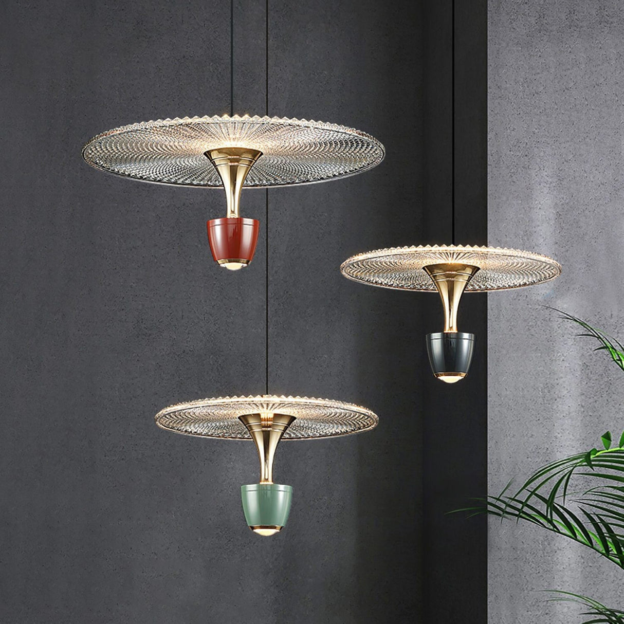 LunaDisk Moderne LED Pendelleuchte | Elegantes Scheibendesign | Dimmbar & Energieeffizient