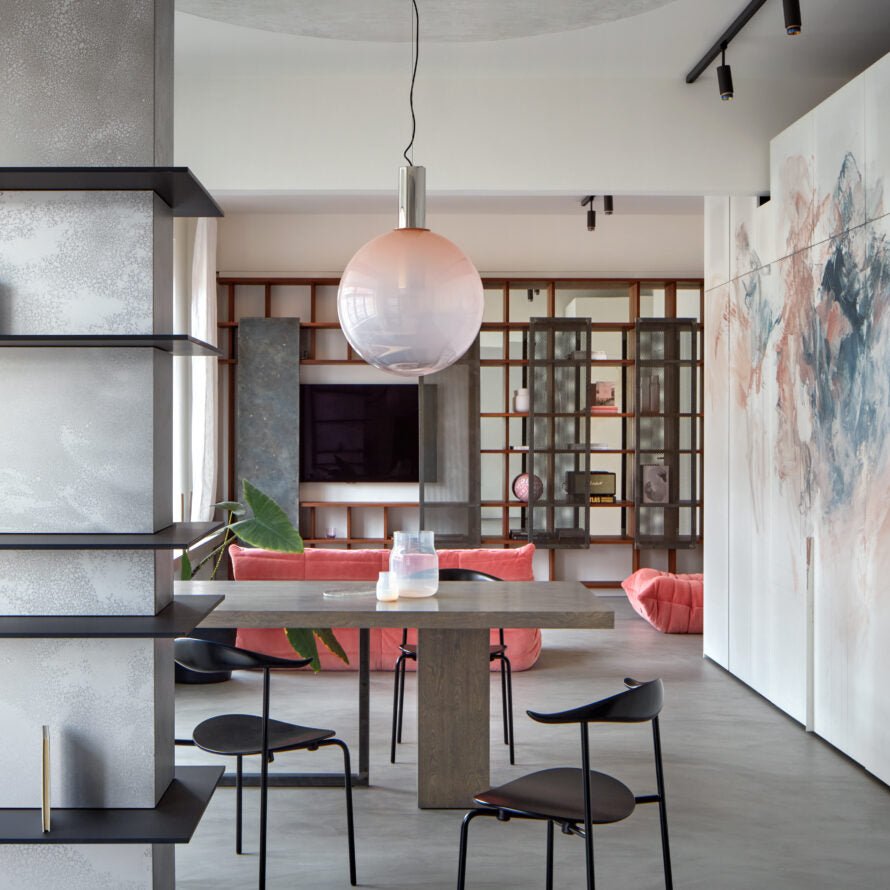 LustraBelle Elegante Pendelleuchte | Design-Kollektion | Rauchglas & Gold | Dimmbar | Moderne Beleuchtung für Zuhause