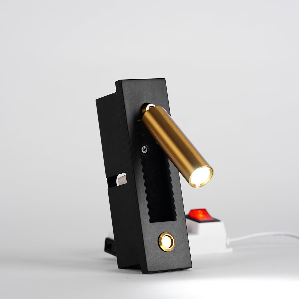 NestLume Eingebetteter Nachttisch-Wandleuchter | LED Beleuchtung | Platzsparendes Design | Modern & Funktional