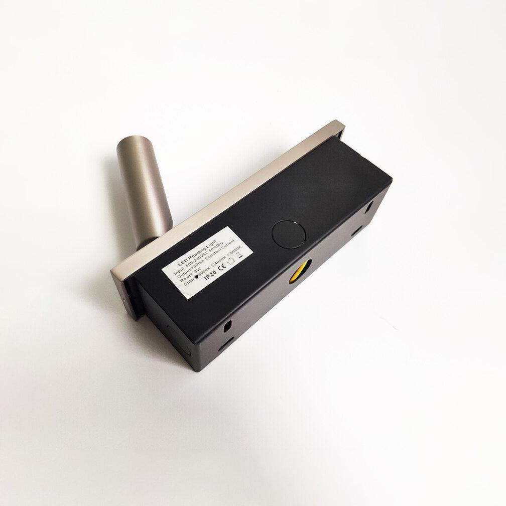 NestLume Eingebetteter Nachttisch-Wandleuchter | LED Beleuchtung | Platzsparendes Design | Modern & Funktional